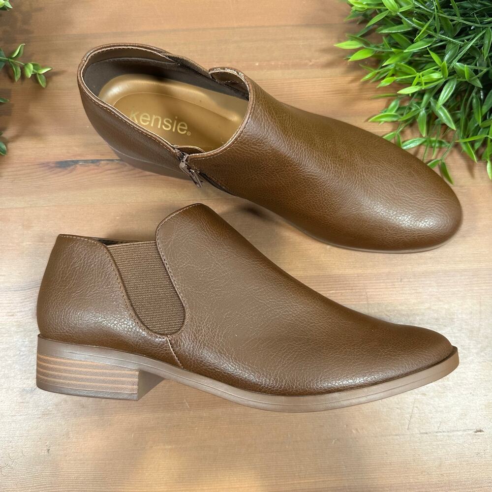 NWOT Kensie‎ Women's Sammy Brown Ankle Boots Bootie Size 8